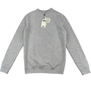 New Bulk Men L Large Grey Sweater Pullover Comfortable Long Sleeve Sweatshirt